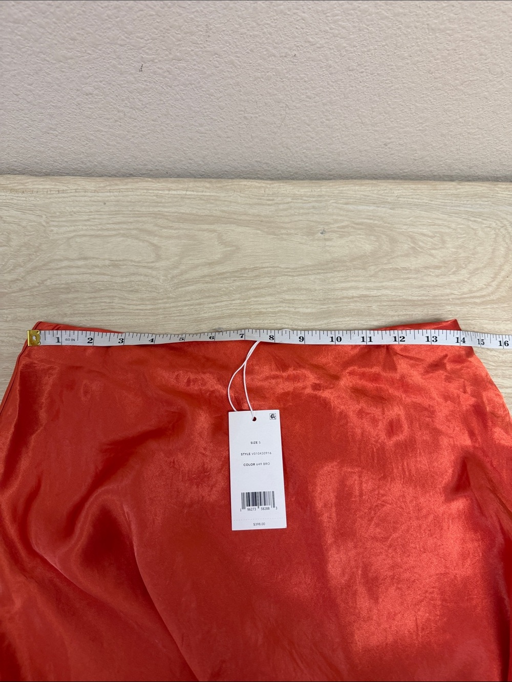 VINCE SATIN MAXI SKIRT BURNT ORCHID - SP - Picture 8 of 8